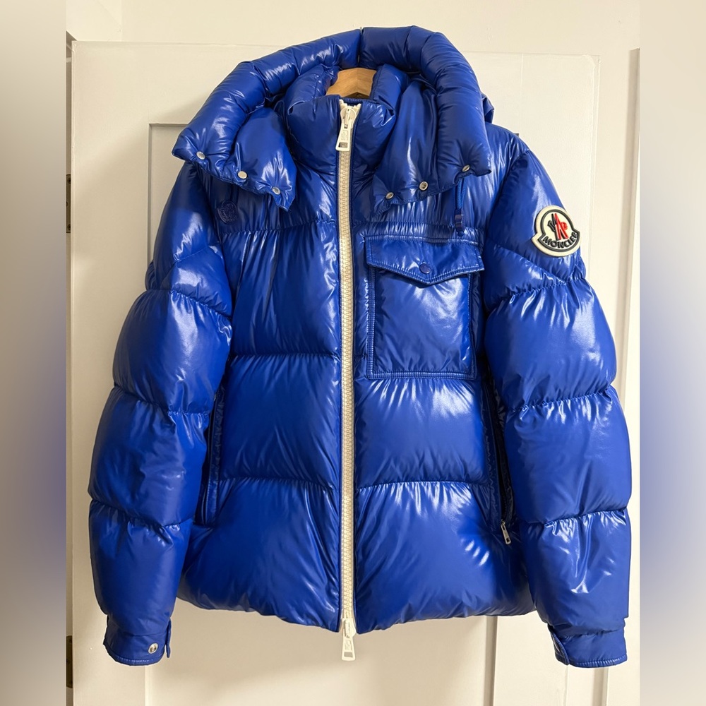 Moncler puffer jacket men blue size 2